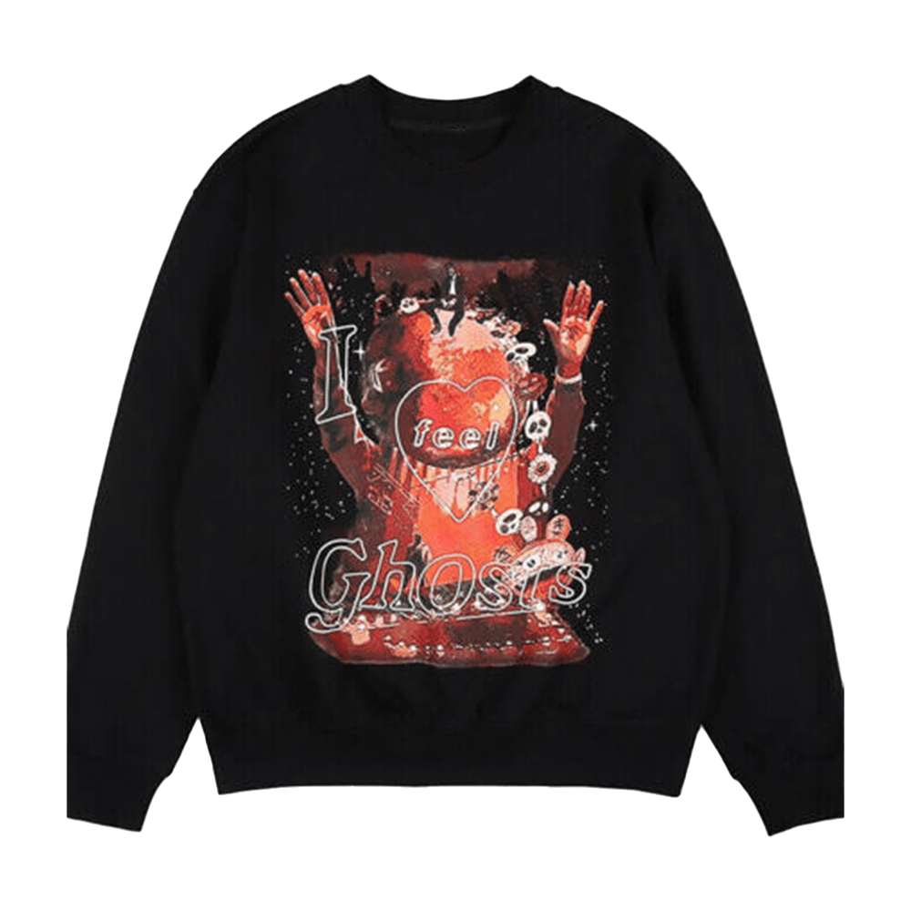 Lucky Me I See And Feel Ghosts Sweatshirt Kids See Ghosts Merch Gifts For Music Fans