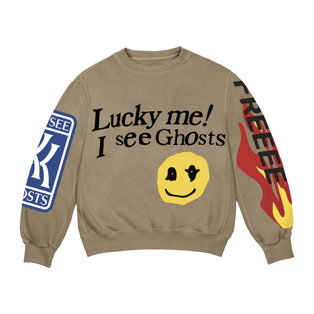 Lucky Me I See Ghosts Sweatshirt Soft Comfy Gift For Boyfriend With Cool Streetwear Taste Lucky Me I See Ghosts Sweatshirt Soft Comfy Gift For Boyfriend With Cool Streetwear Taste