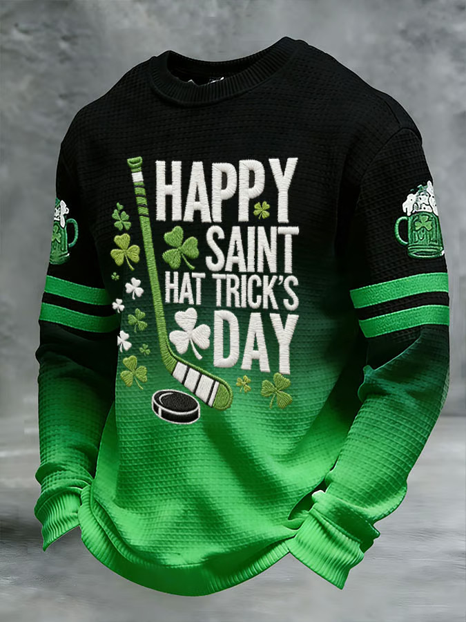Lucky Shamrock Day Happy Saint Patrick's Hat Patrick's Day Ice Hockey Irish Celebration Gifts