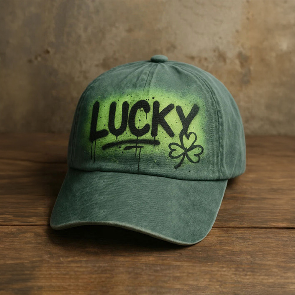 Lucky Shamrock Design Hat St Patrick's Day Baseball Cap Unique Gift For Brother