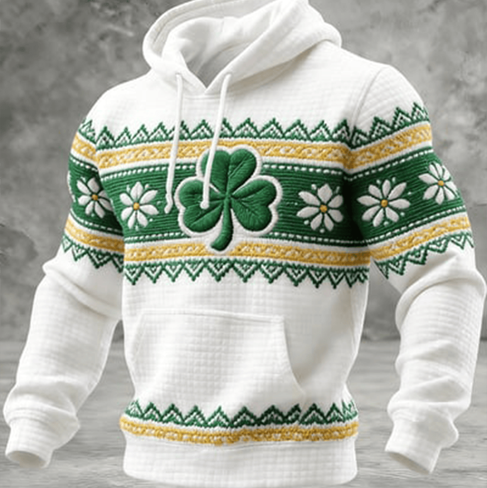 Lucky St Patrick's Shamrock Hoodie Saint Patrick's Day Apparel Cool Presents For Him
