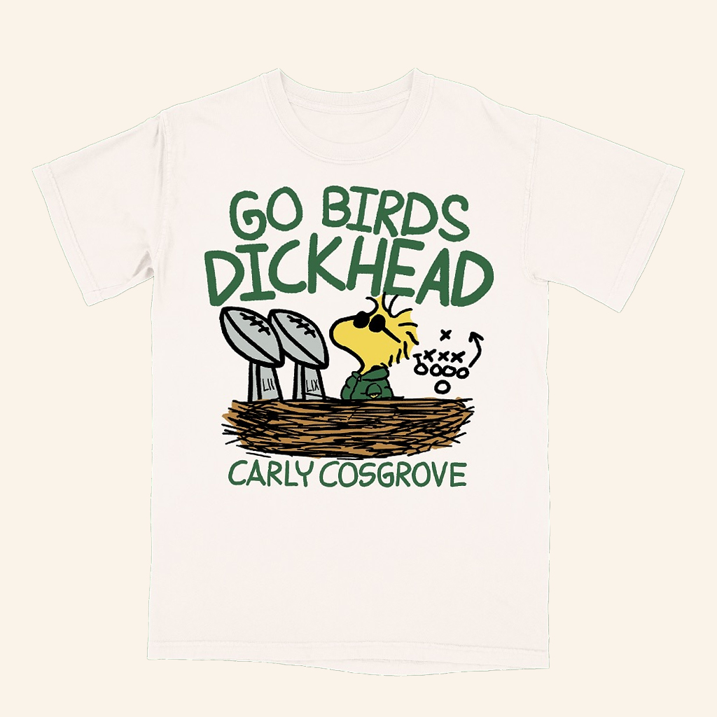 Luckystreak Print Merch Go Birds Dickhead T-Shirt Birthday Present For Husband