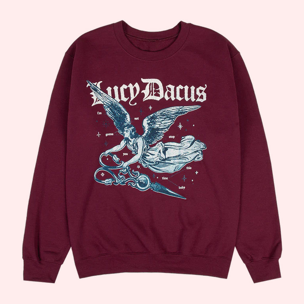 Lucy Dacus Merch Angel Scissors Sweatshirt Gift Ideas For Husband Lucy Dacus Merch Angel Scissors Sweatshirt Gift Ideas For Husband