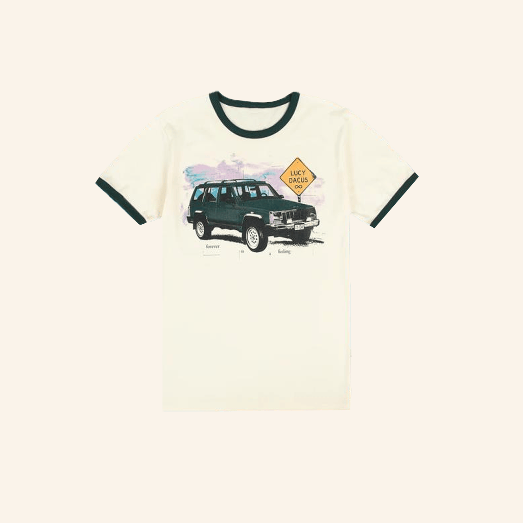 Lucy Dacus Merch Green Truck Ringer T-Shirt Gifts For Him Lucy Dacus Merch Green Truck Ringer T-Shirt Gifts For Him