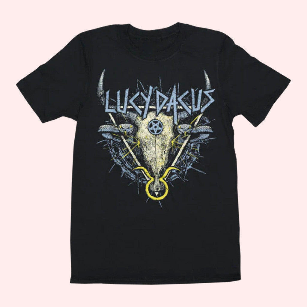 Lucy Dacus Merch Heavy Metal T-Shirt Black Gift For Him Lucy Dacus Merch Heavy Metal T-Shirt Black Gift For Him