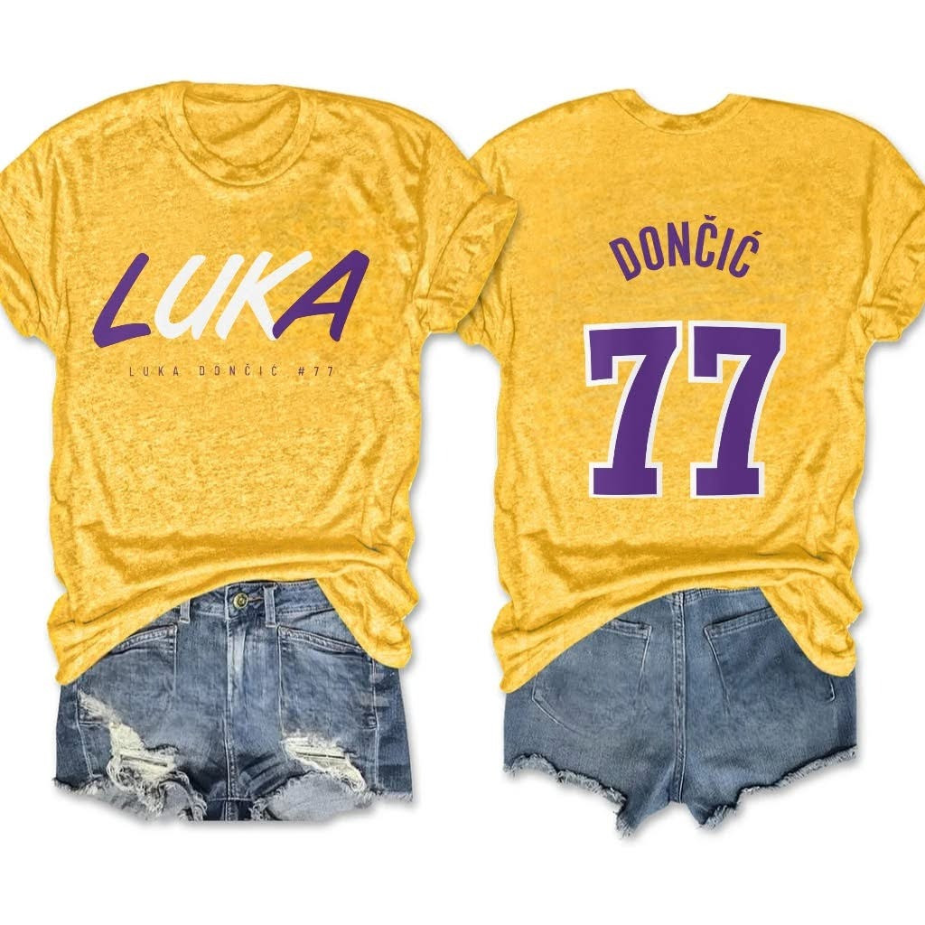 Luka Doncic Lakers Women's T-Shirt Los Angeles Lakers Luka Doncic Fan Merch Gifts For Her