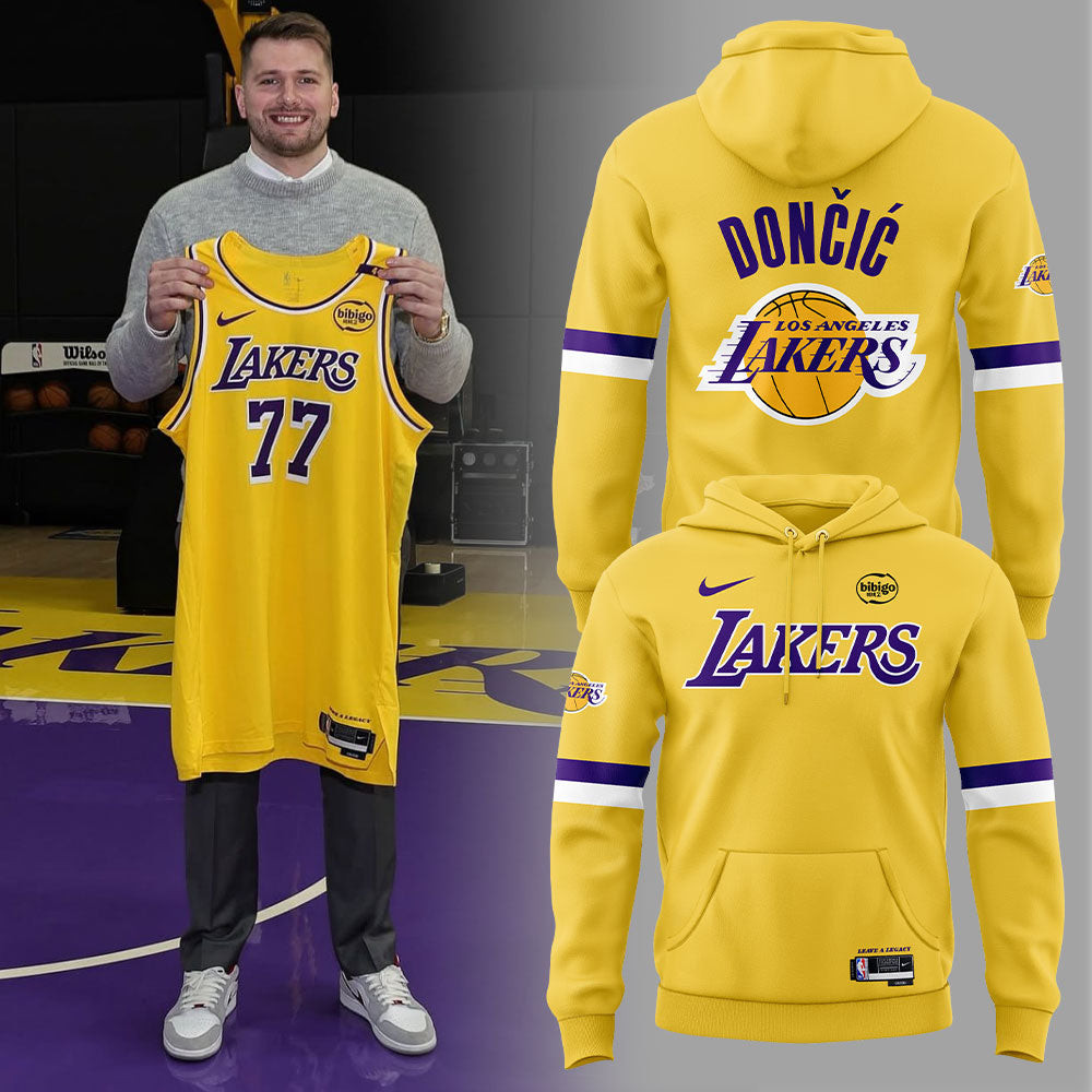 Luka Doncic Merch Los Angeles Lakers Show Hoodie 2025 Men's Basketball Fan Apparel