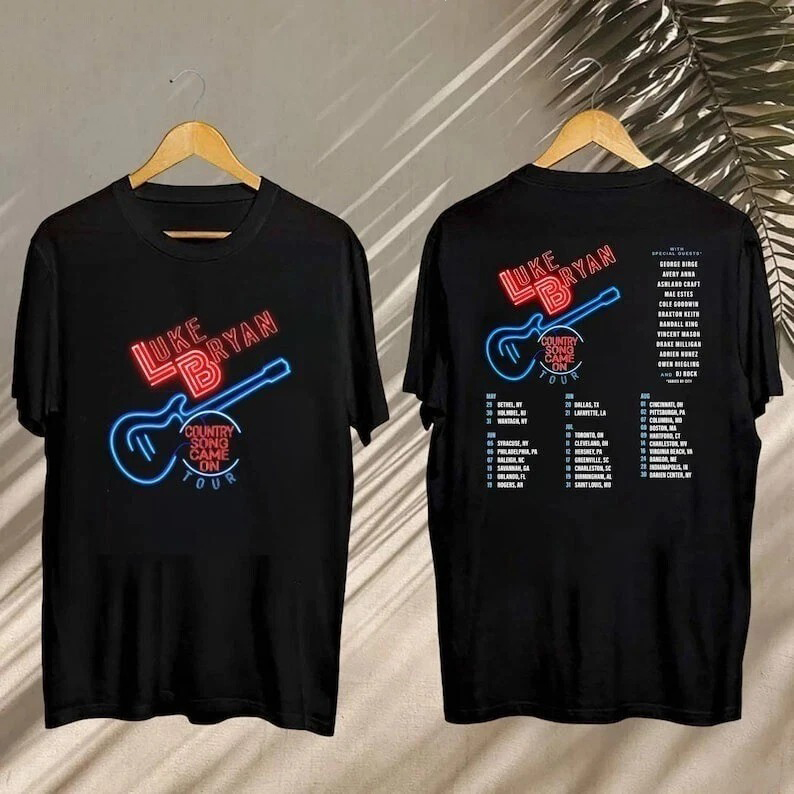 Luke Bryan Country Song Came On Tour 2025 T-Shirt Luke Bryan 2025 Concert T-Shirt