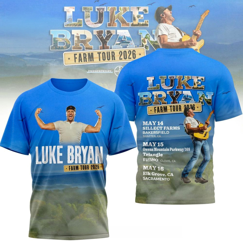 Luke Bryan Farm Tour 2026 T-Shirt Luke Bryan Merch Music Lover Gifts For Him