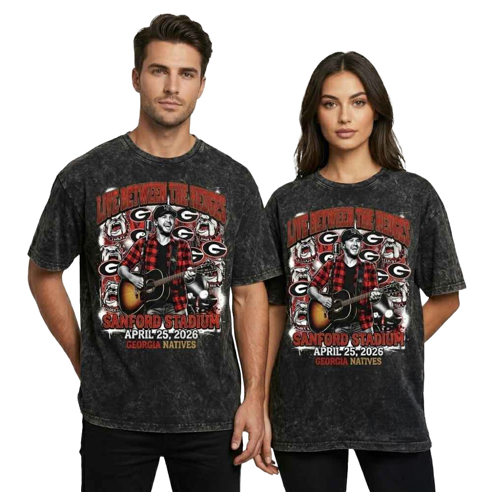 Luke Bryan Live Between The Hedges Merch Sanford Stadium T-Shirt Gift For Music Lovers