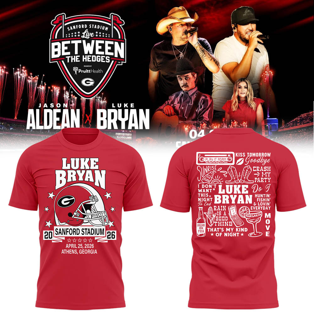 Luke Bryan Sanford Stadium 2026 T-Shirt Music Apparel Football Lover Gift