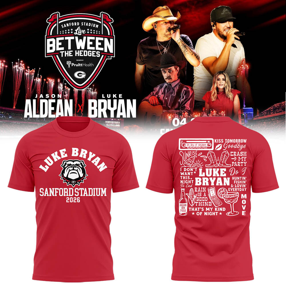 Luke Bryan x Jason Aldean Between The Hedges T-Shirt Music Tee Luke Bryan Fans Gifts