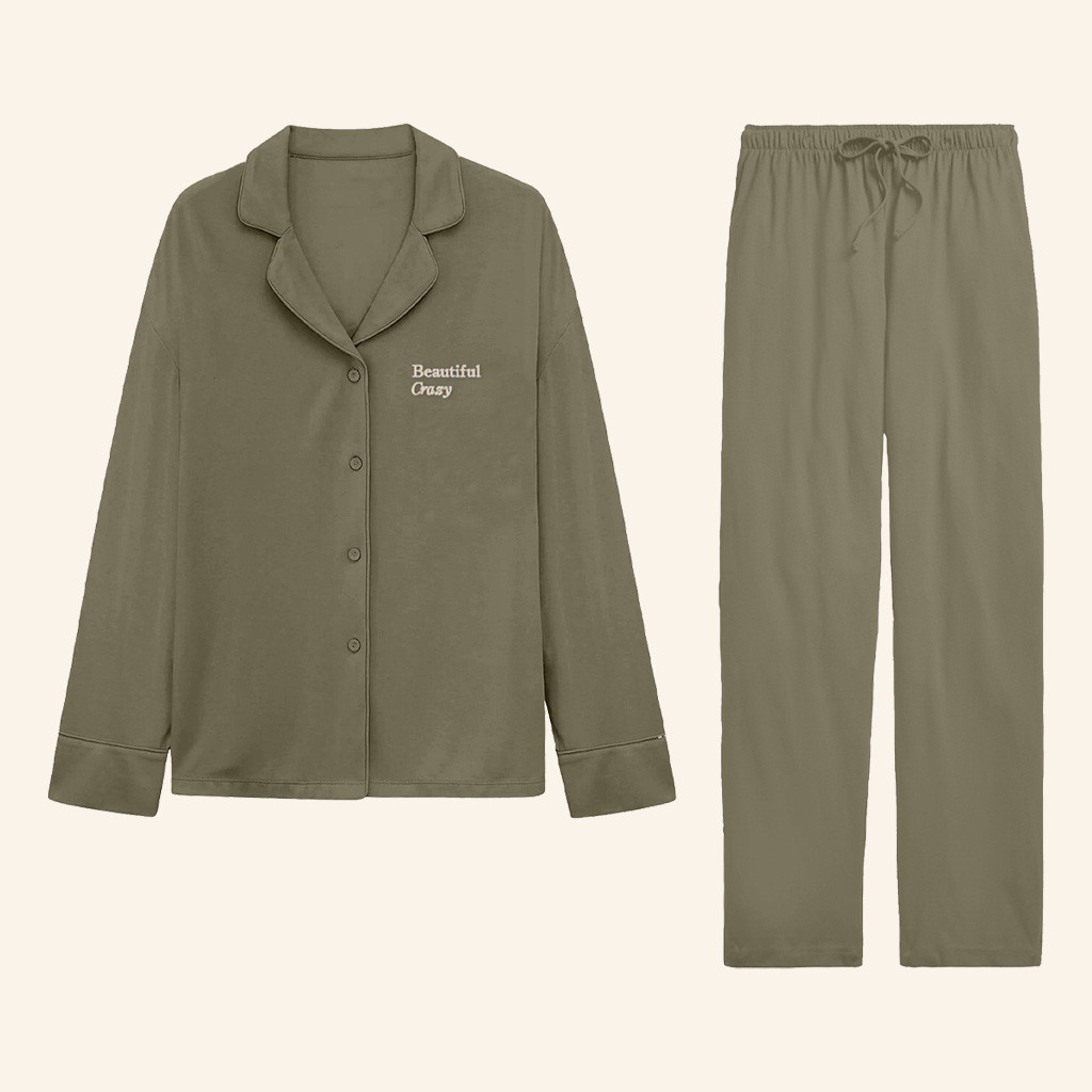 Luke Combs Merch Beautiful Crazy Pajamas Set Unique Gift For Girlfriend Luke Combs Merch Beautiful Crazy Pajamas Set Unique Gift For Girlfriend