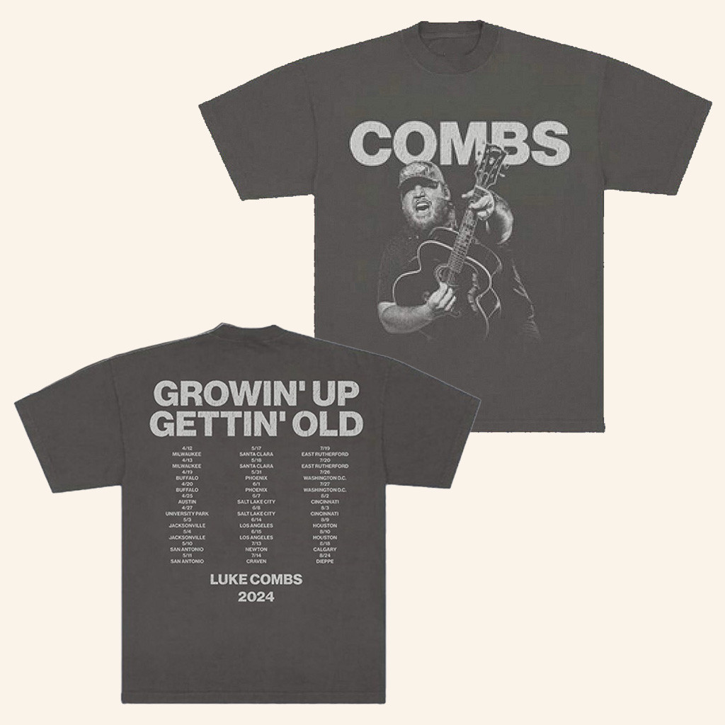 Luke Combs Merch Combs Growin' Up Gettin' Old Tour Shirt Gifts For Music Fans Luke Combs Merch Combs Growin' Up Gettin' Old Tour Shirt Gifts For Music Fans