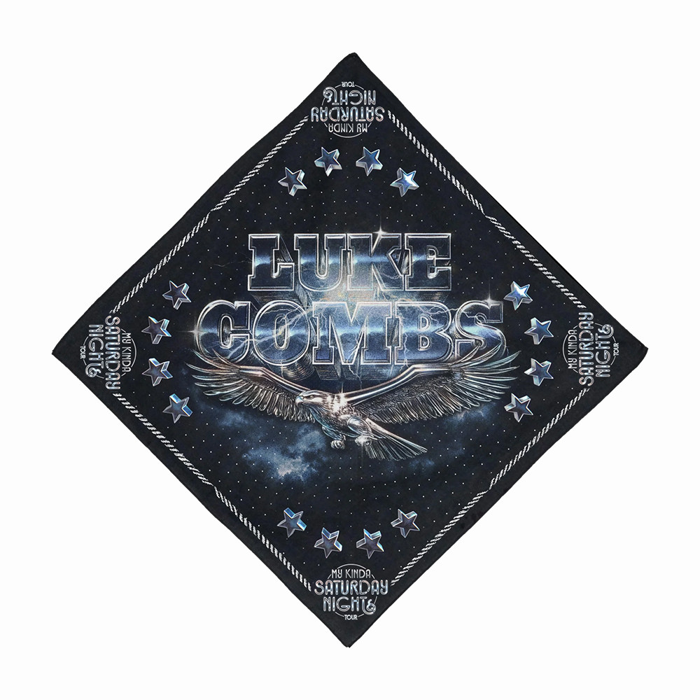 Luke Combs Merch Eagle Bandana My Kinda Saturday Night Tour Merch Music Lover Gift Idea