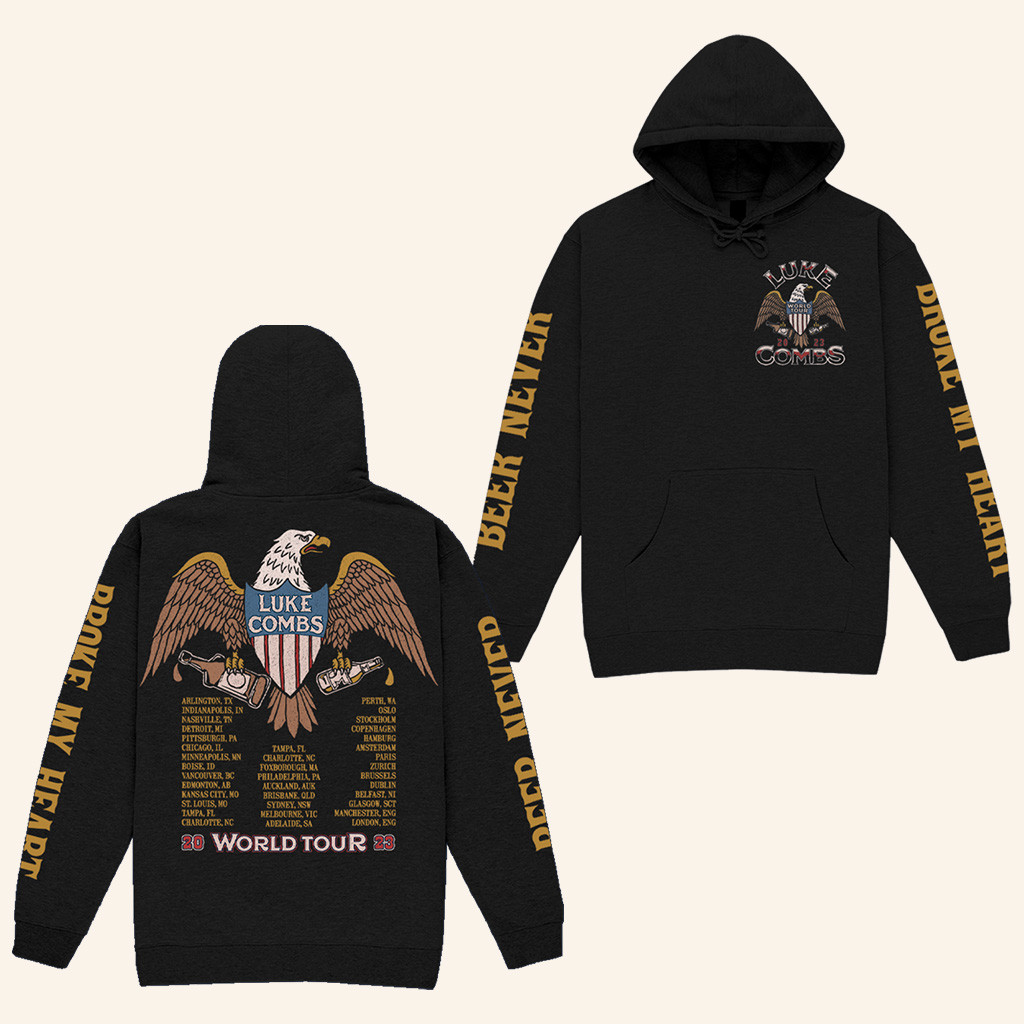 Luke Combs Merch Eagle World Tour Hoodie Music Gift Ideas For Guys Luke Combs Merch Eagle World Tour Hoodie Music Gift Ideas For Guys