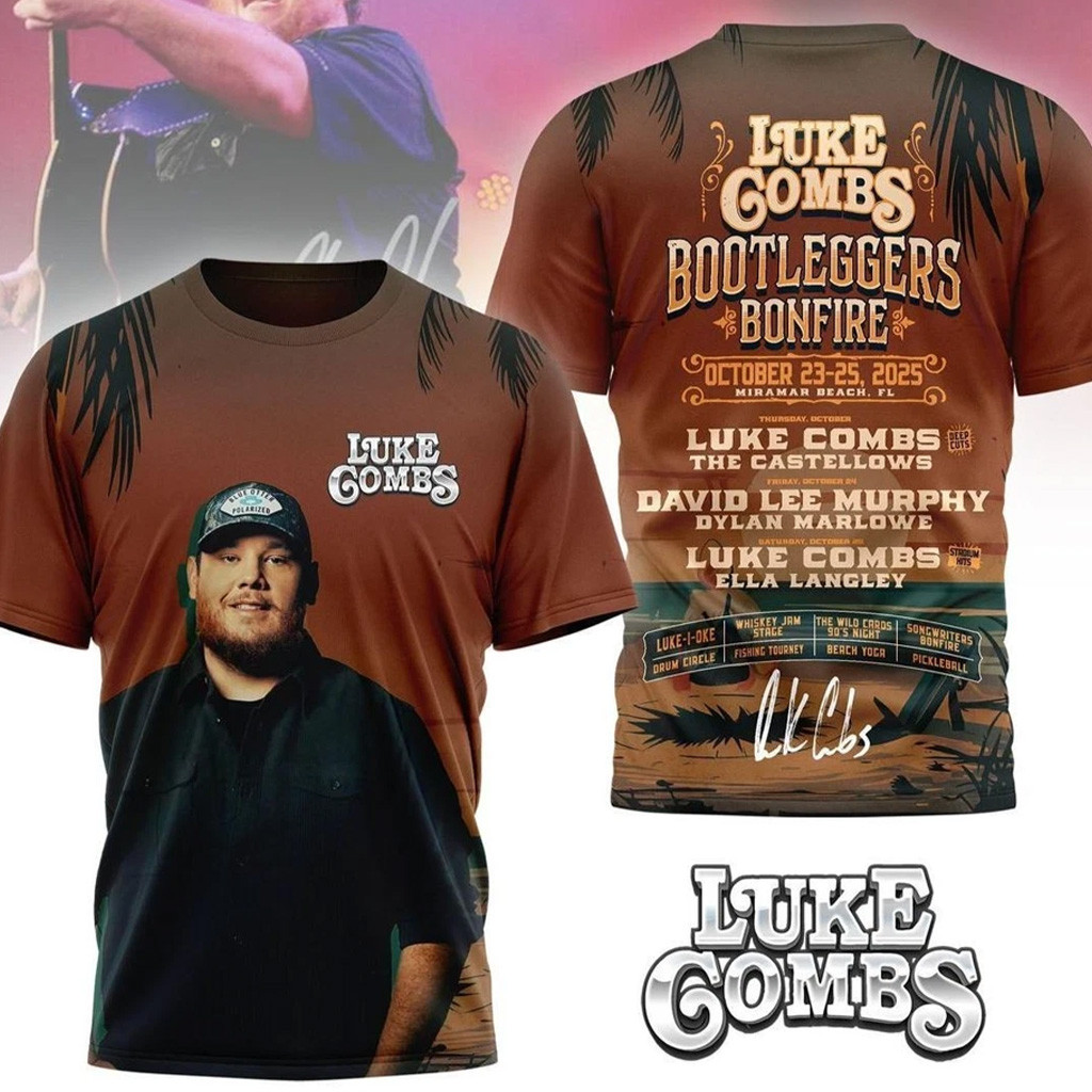Luke Combs Merch Luke Combs Bootleggers Bonfire T-Shirt Cool Gifts For Music Lovers