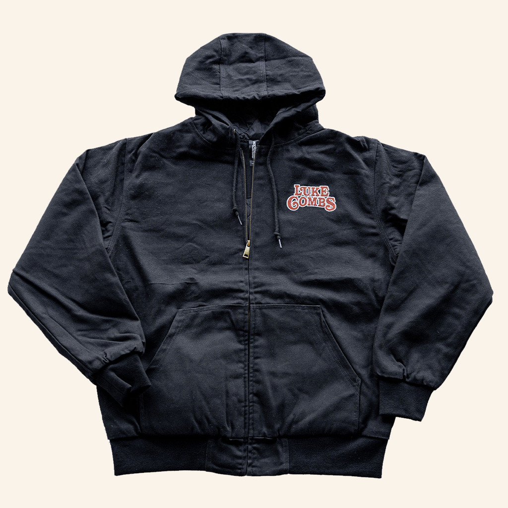 Luke Combs Merch Luke Combs Logo Zip Hoodie Cool Gifts For Music Lovers