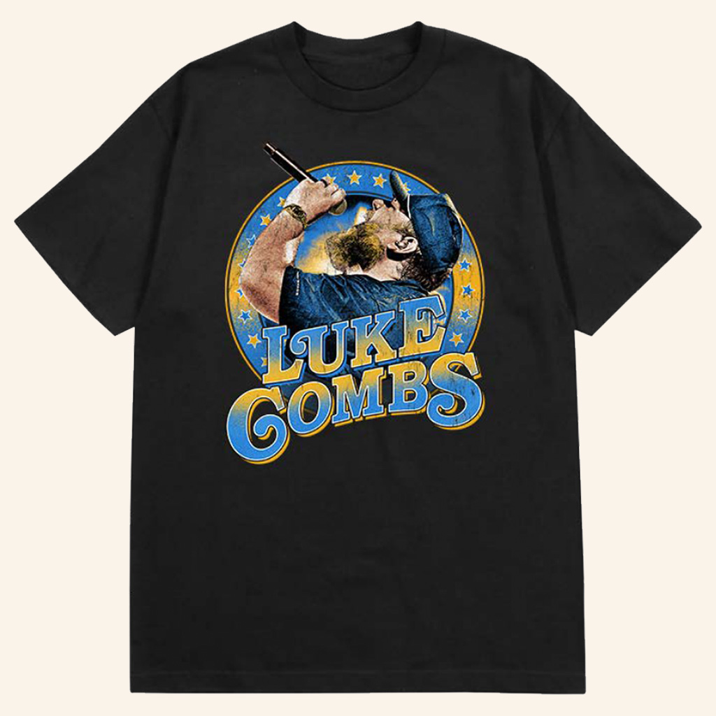 Luke Combs Merch Luke Combs Photo T-Shirt Best Gifts For Music Lovers