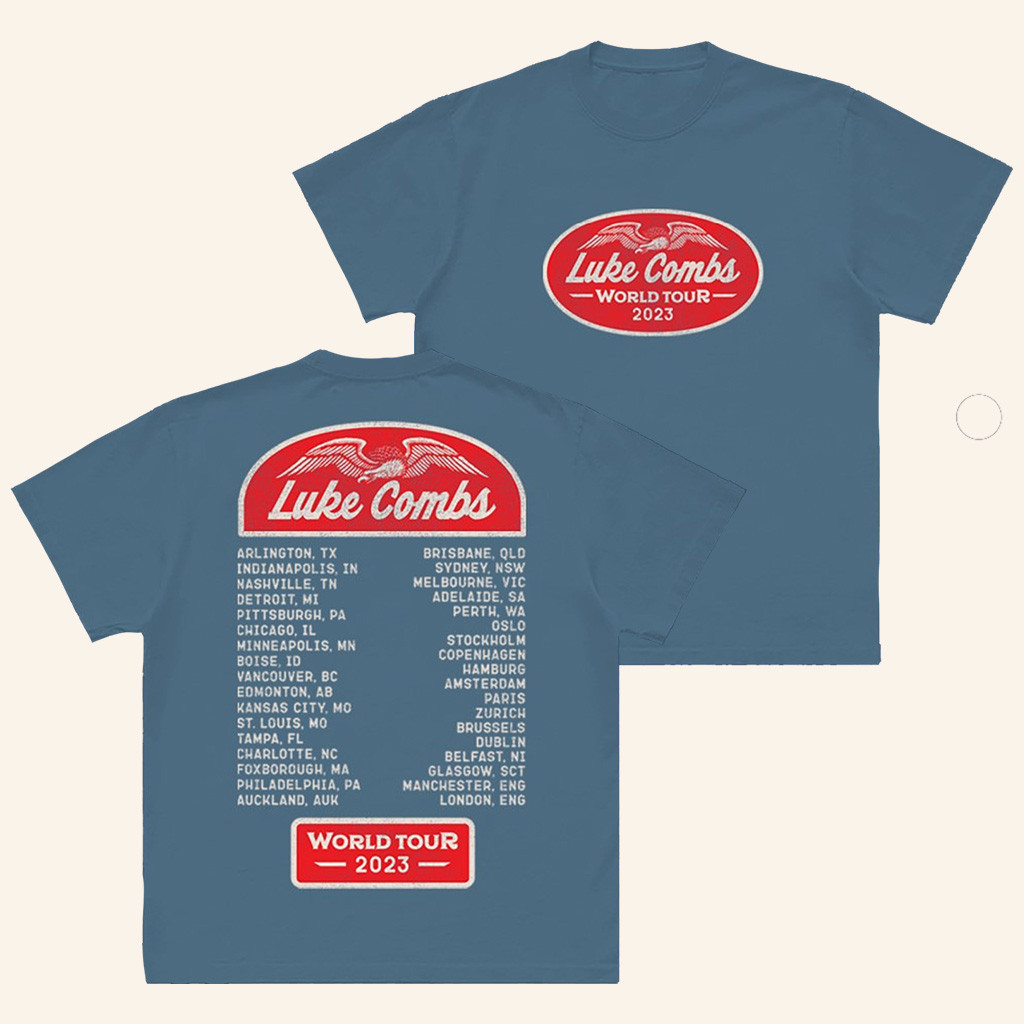 Luke Combs Merch Wings World Tour T-Shirt Music Lover Gift Ideas For Him Luke Combs Merch Wings World Tour T-Shirt Music Lover Gift Ideas For Him