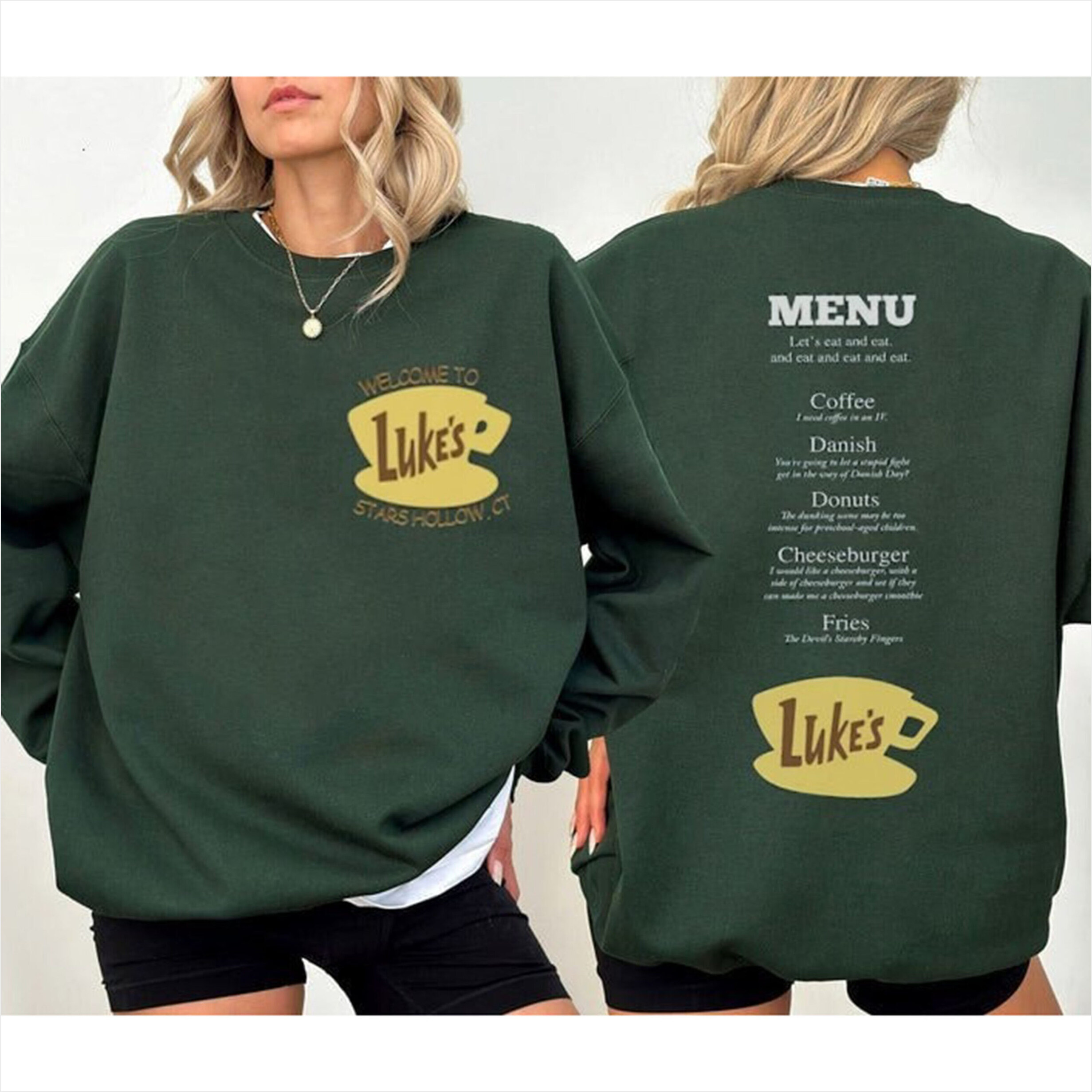 Luke Diner Stars Hollow Shirt, Retro Text Luke Diner Sweatshirt Gifts For Besties Merch Apparel