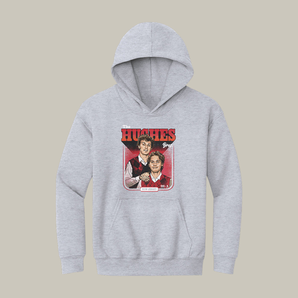Luke Hughes & Jack Hughes New Jersey Step Brothers Hoodie Team USA Hockey Olympics Merch