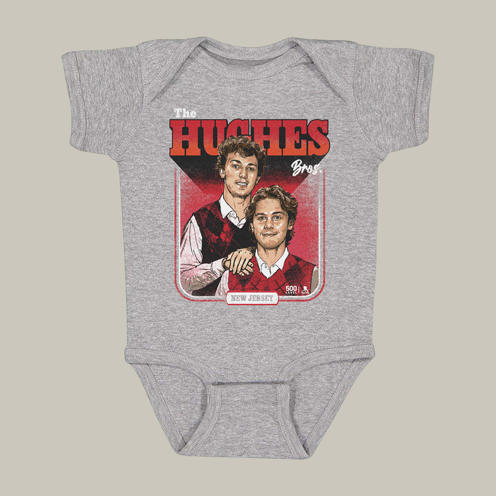 Luke Hughes & Jack Hughes New Jersey Step Brothers Onesie Team USA Hockey Shirt Fan Gear