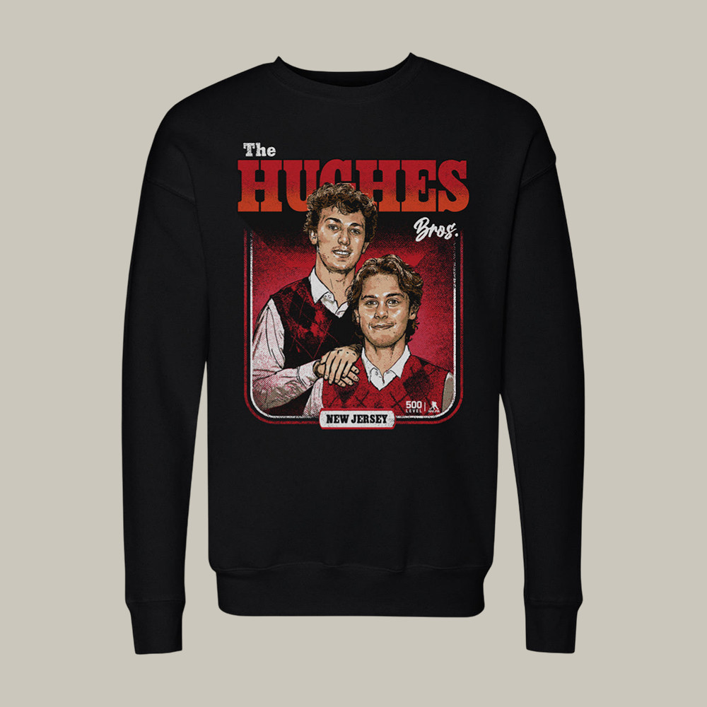 Luke Hughes & Jack Hughes New Jersey Step Brothers Sweatshirt Hockey Apparel Good Gift For Fans