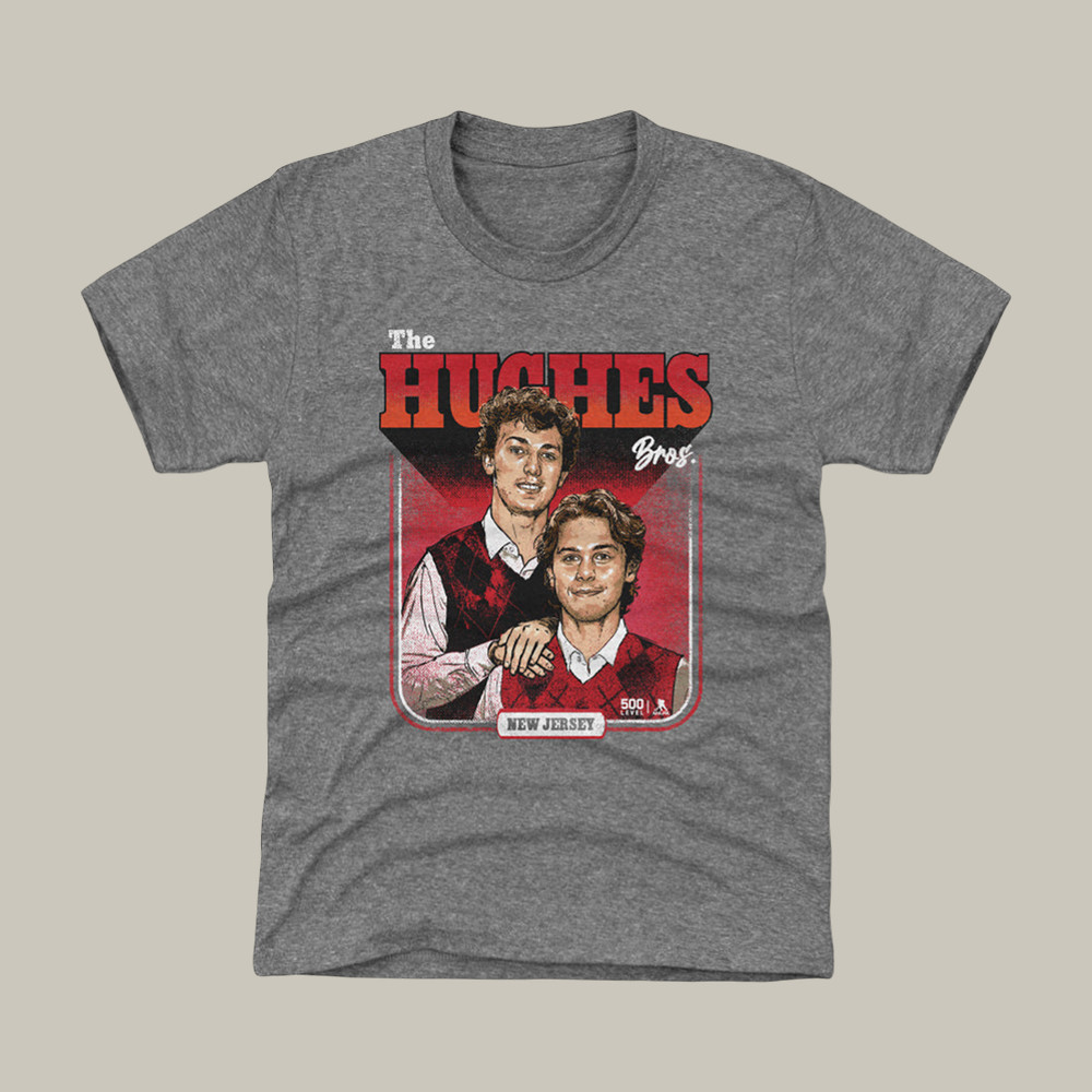 Luke Hughes & Jack Hughes New Jersey Step Brothers T-Shirt Team USA Hockey Clothes Fan Gift Idea