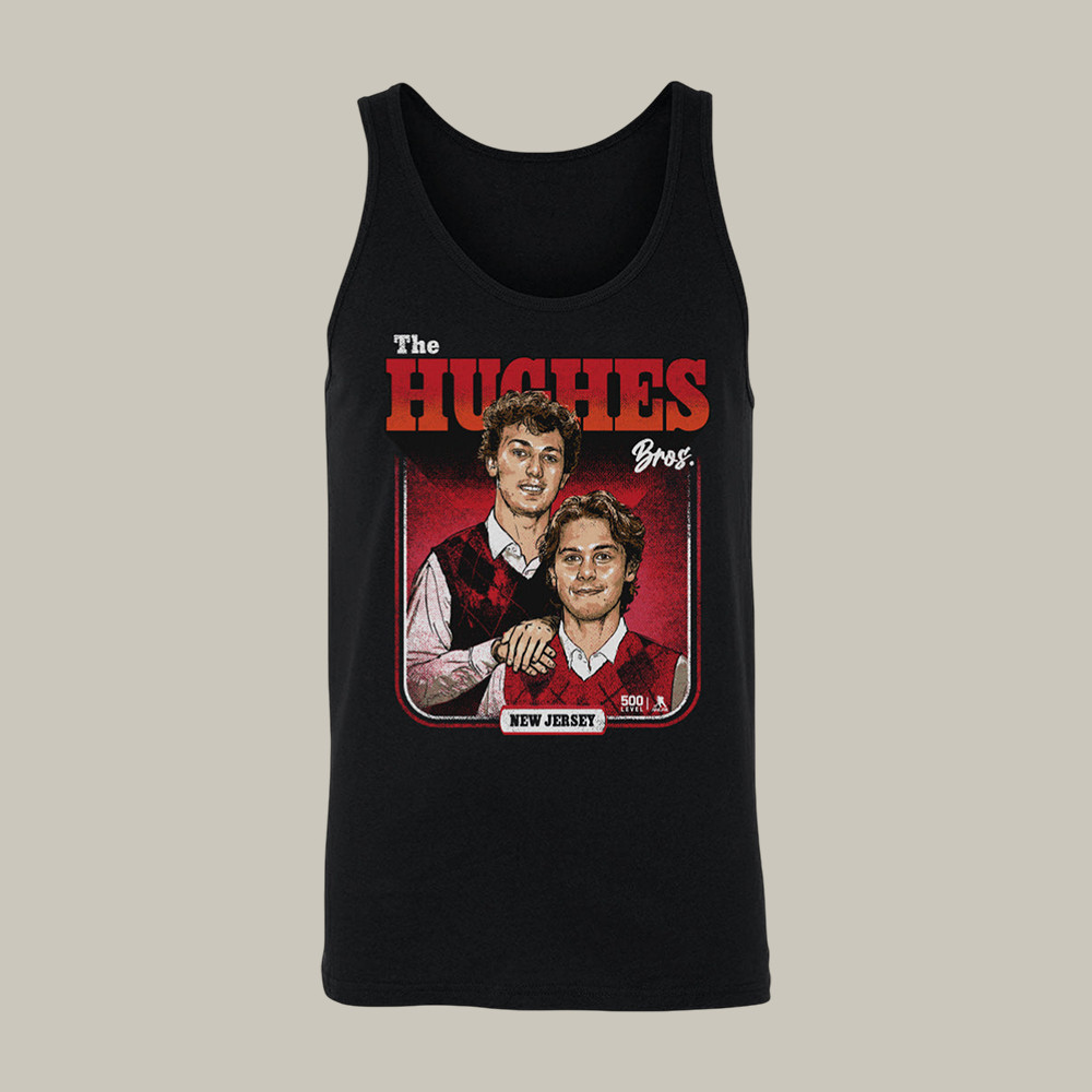 Luke Hughes & Jack Hughes New Jersey Step Brothers Tank Top Hockey Clothes Fan Gift Idea