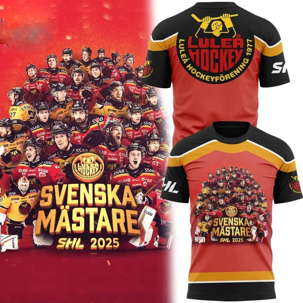 Lulea HF Svenska Mastare 2025 T-Shirt Presents For Hockey Fans
