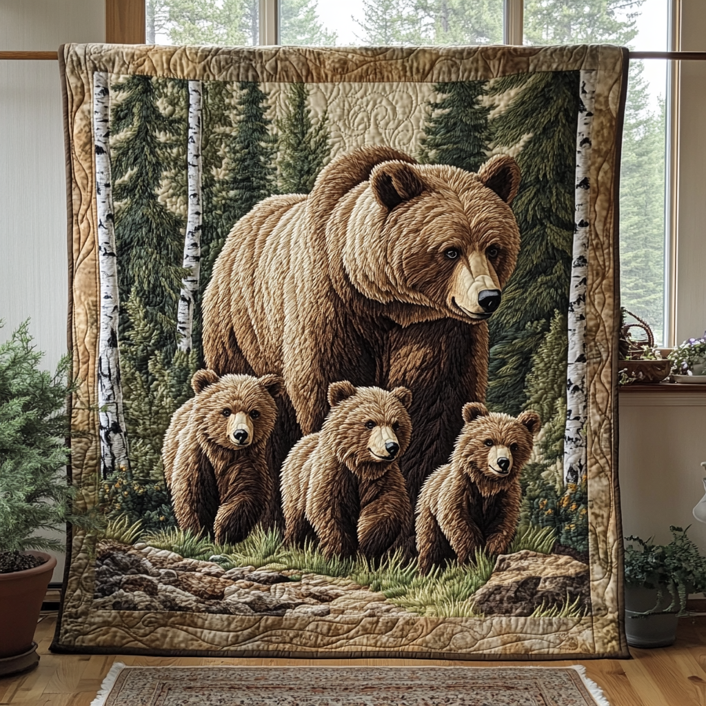 Lumbering Giant Quilted Blanket Nice Throw Blanket Bear Gifts For Mom