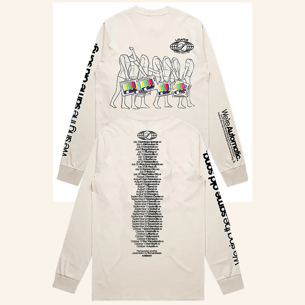 Lumineers Merch Tour 2025 Automatic Tour Long Sleeve T-Shirt Gifts For Wife