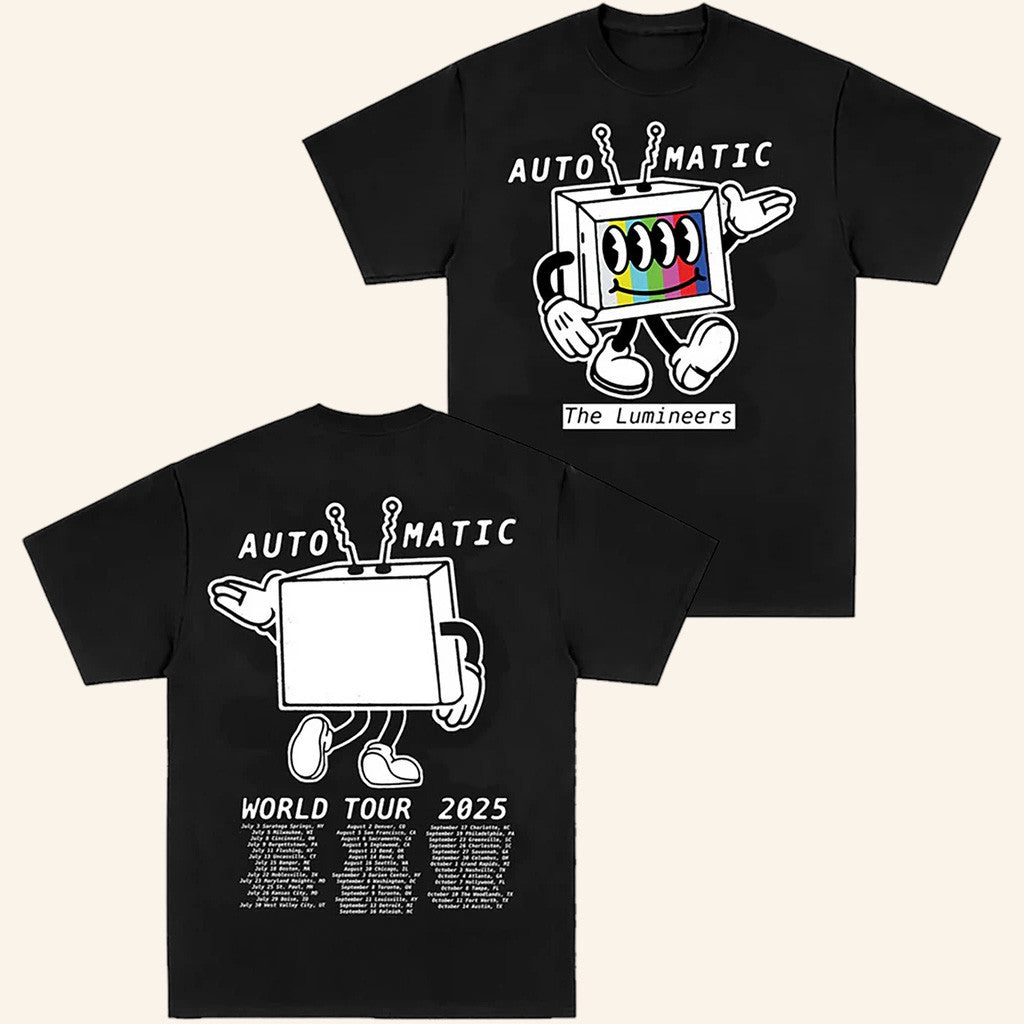 Lumineers Merch Tour 2025 Automatic Tour T-Shirt Gifts For Friends Lumineers Merch Tour 2025 Automatic Tour T-Shirt Gifts For Friends