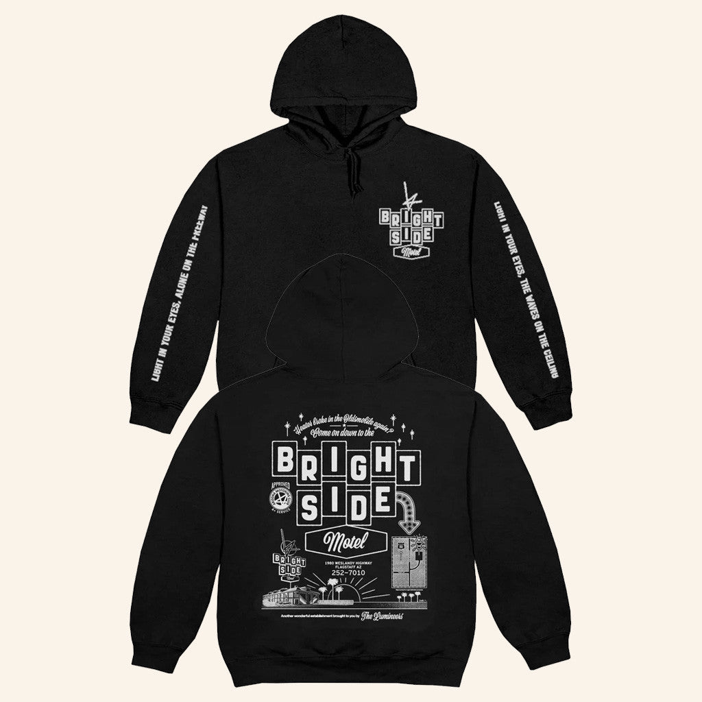 Lumineers Merch Tour 2025 Brightside Motel Hoodie Gifts For Besties Lumineers Merch Tour 2025 Brightside Motel Hoodie Gifts For Besties
