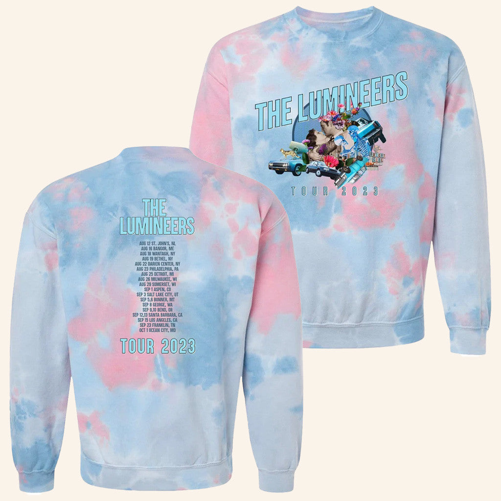Lumineers Merch Tour 2025 The Lumineers 2023 Tour Tie Dye Sweatshirt Gifts For Dudes Lumineers Merch Tour 2025 The Lumineers 2023 Tour Tie Dye Sweatshirt Gifts For Dudes