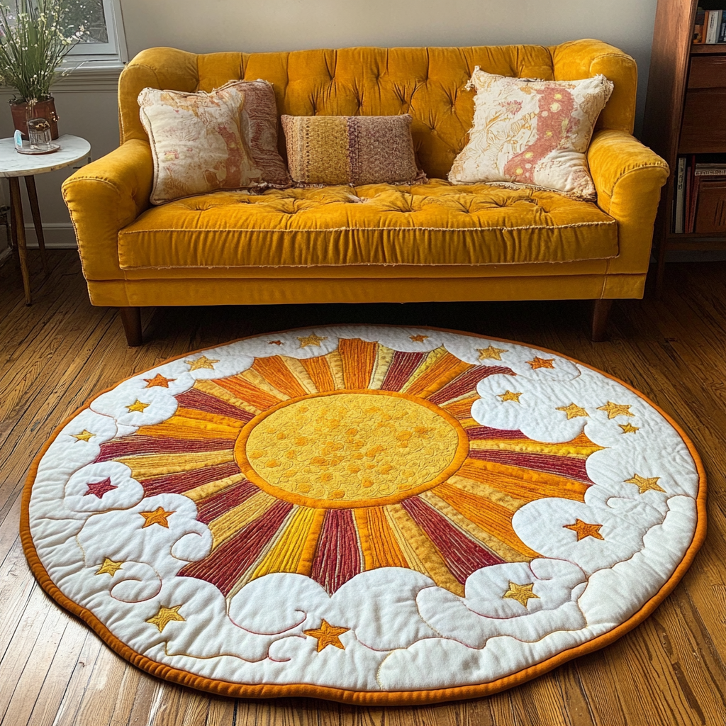 Luminous Shine Quilted Round Mat Front Door Idea Things To Get Your Wife For Christmas