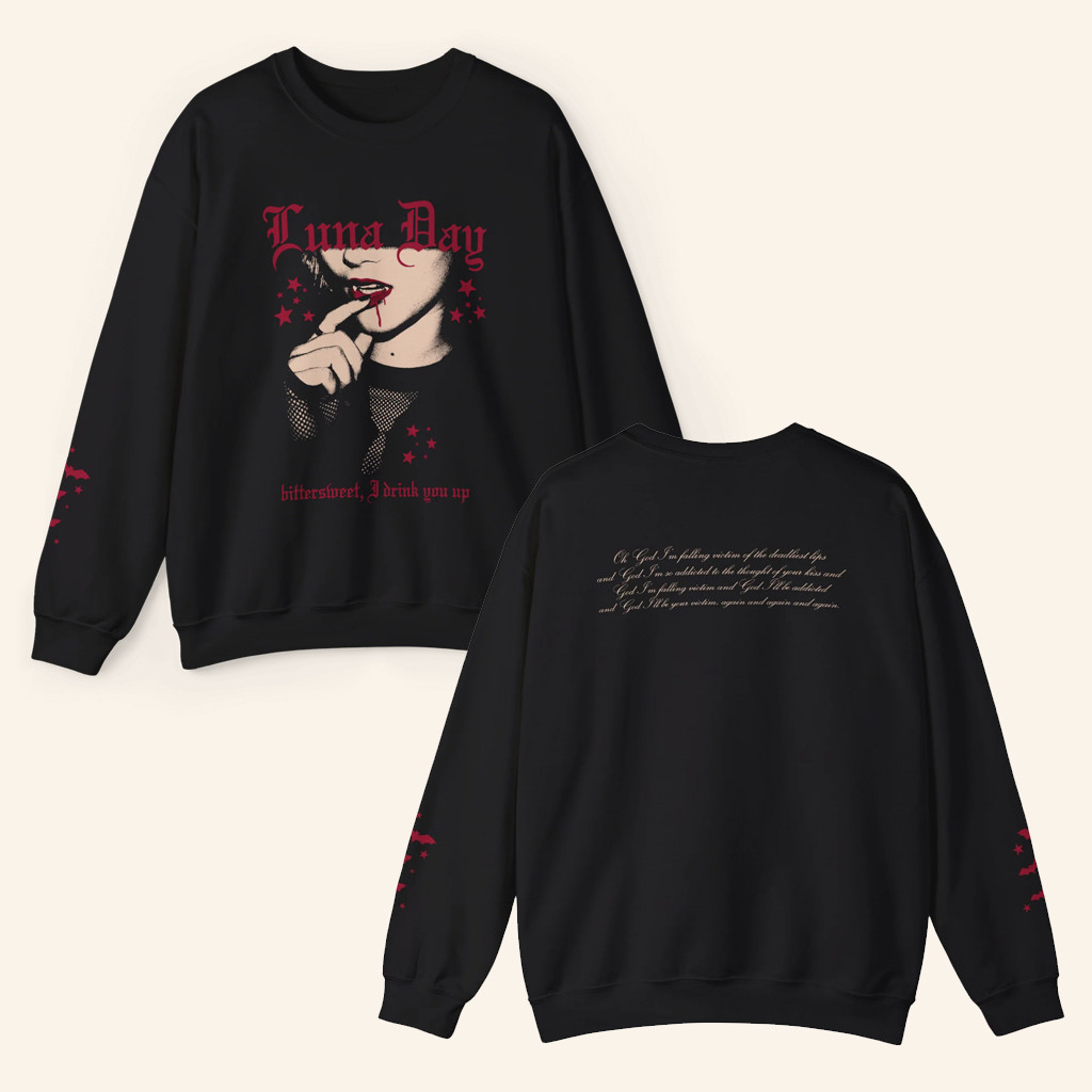 Luna Day Music Merch Lunaween Vampire Sweatshirt Halloween Gifts For Her Luna Day Music Merch Lunaween Vampire Sweatshirt Halloween Gifts For Her