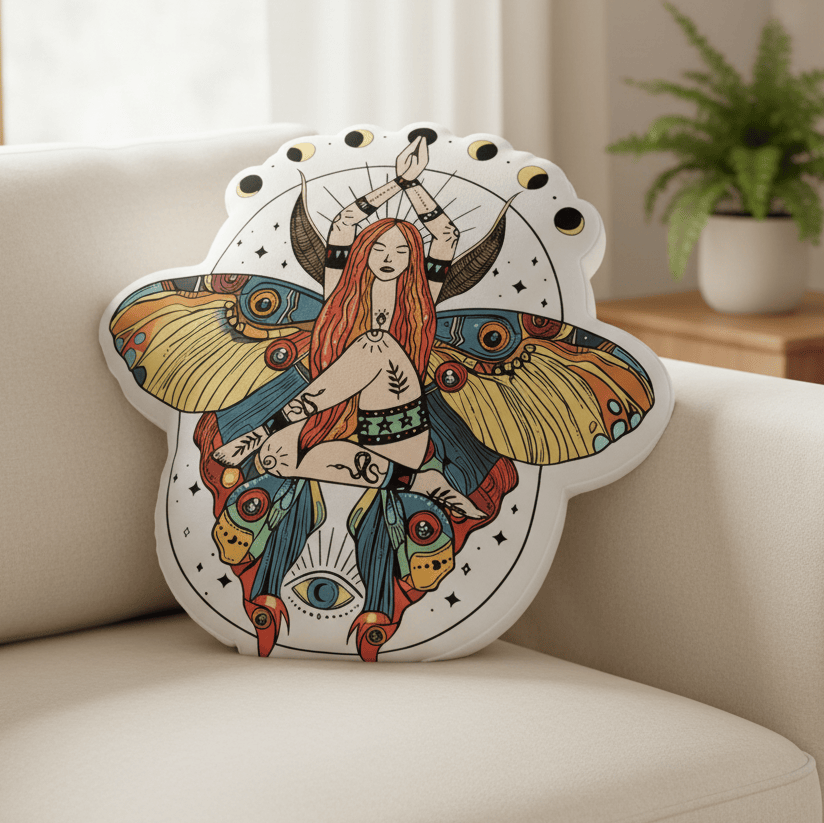 Luna Moth Pillow Fantay Themed Sofa Decor Best Gifts For Tarot Readers