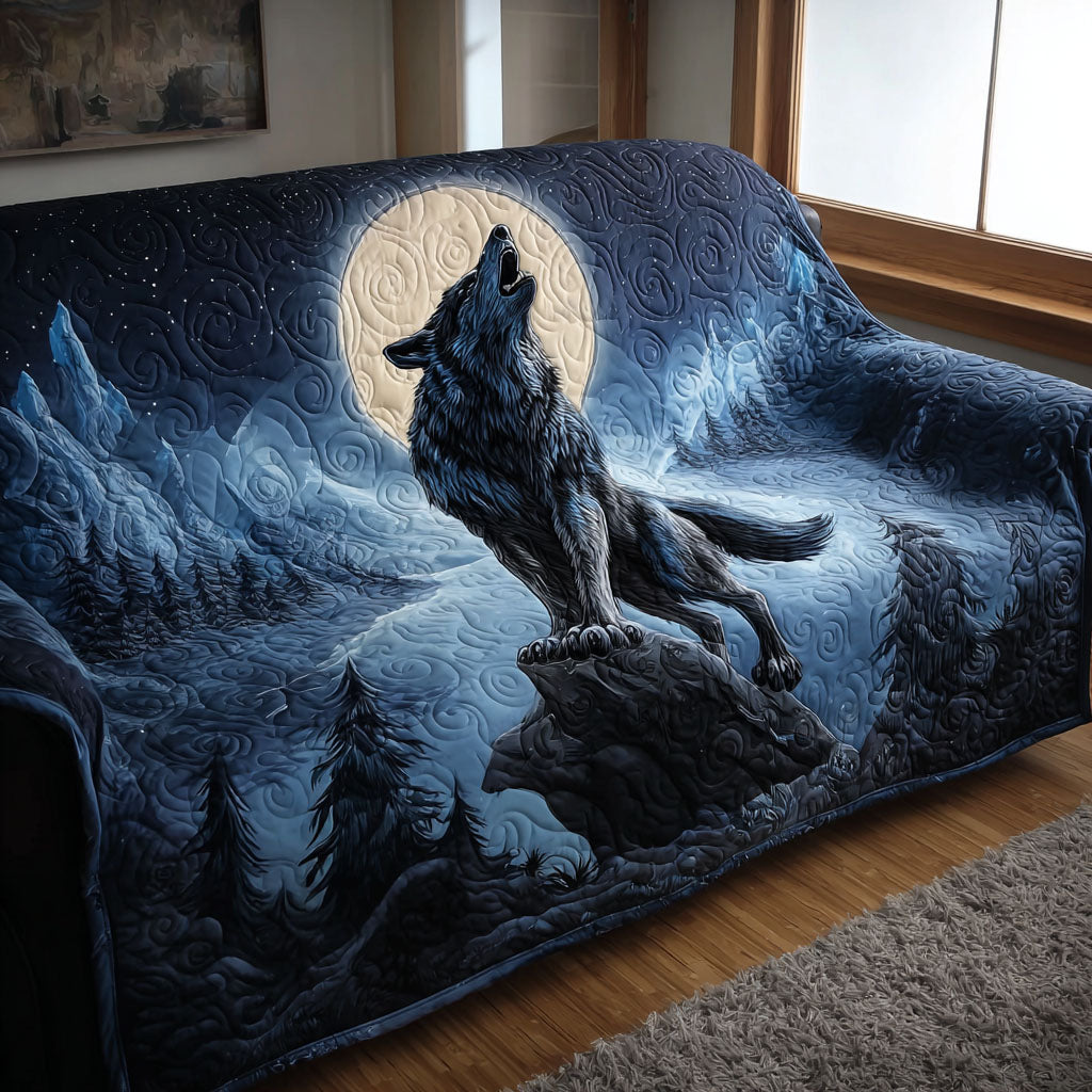 Lunar Echo Quilted Sofa Cover Holiday Couch Covers Great Wolf Lover Gift Ideas