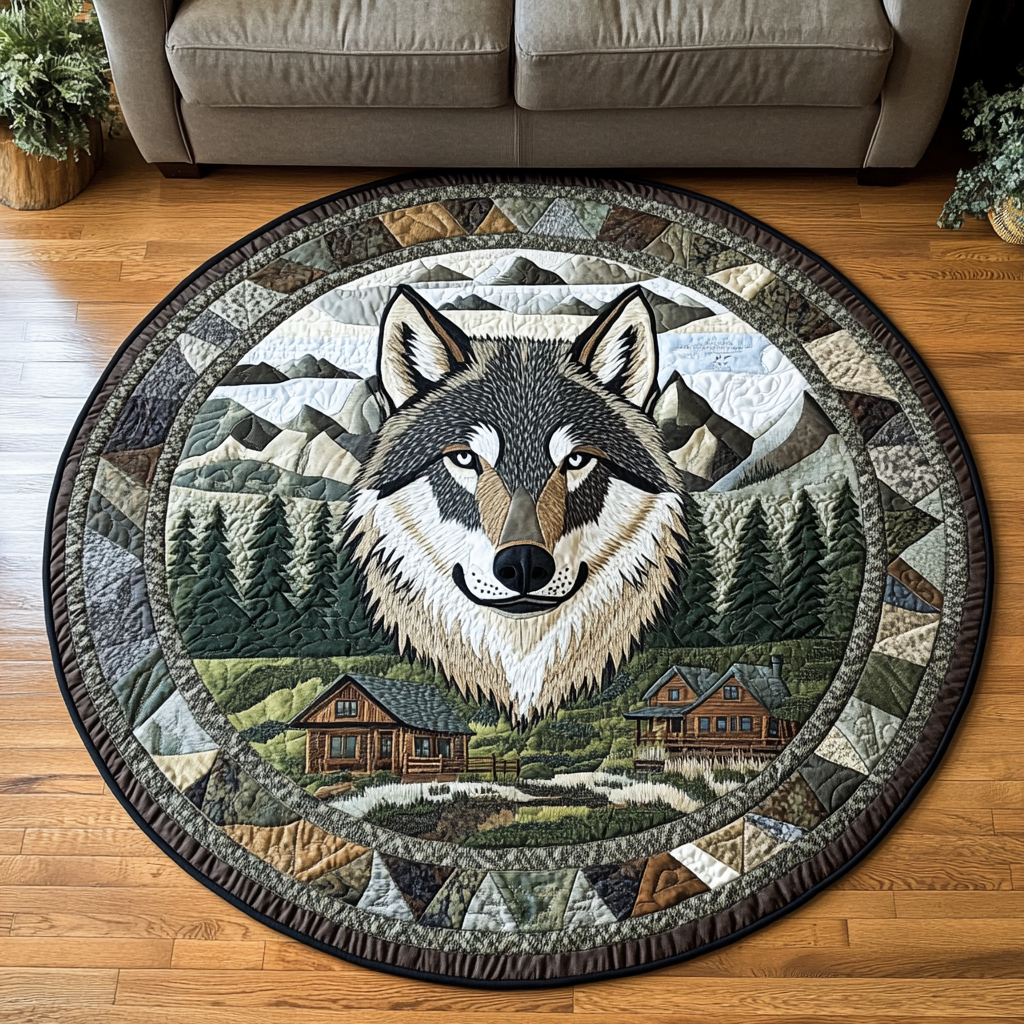 Lunar Howl Quilted Round Mat Entrance Way Ideas Things To Get Your Gf For Christmas
