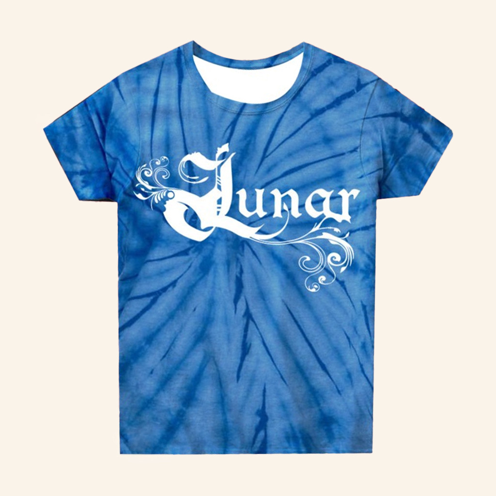 Lunar Merch Blue Tie Dye T-Shirt Birthday Present For Husband Lunar Merch Blue Tie Dye T-Shirt Birthday Present For Husband