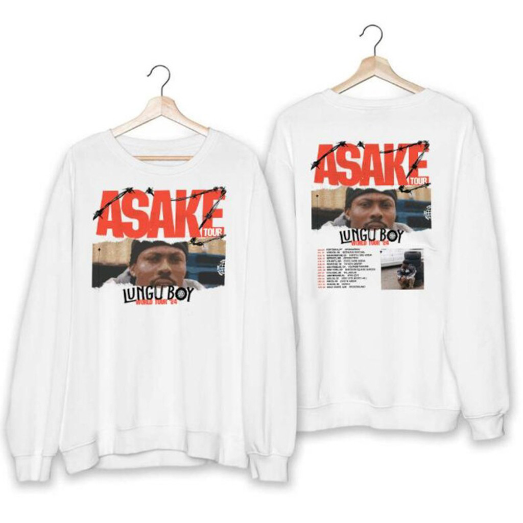 Lungu Boy World Tour Asake Sweatshirt Music Lover Gift Ideas For Him