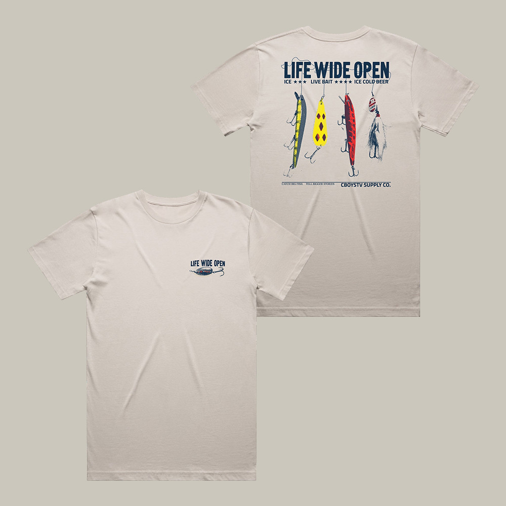 Lure Life Wide Open CboysTV T-Shirt Streetwear Apparel Unique Gift For CboysTV Fans