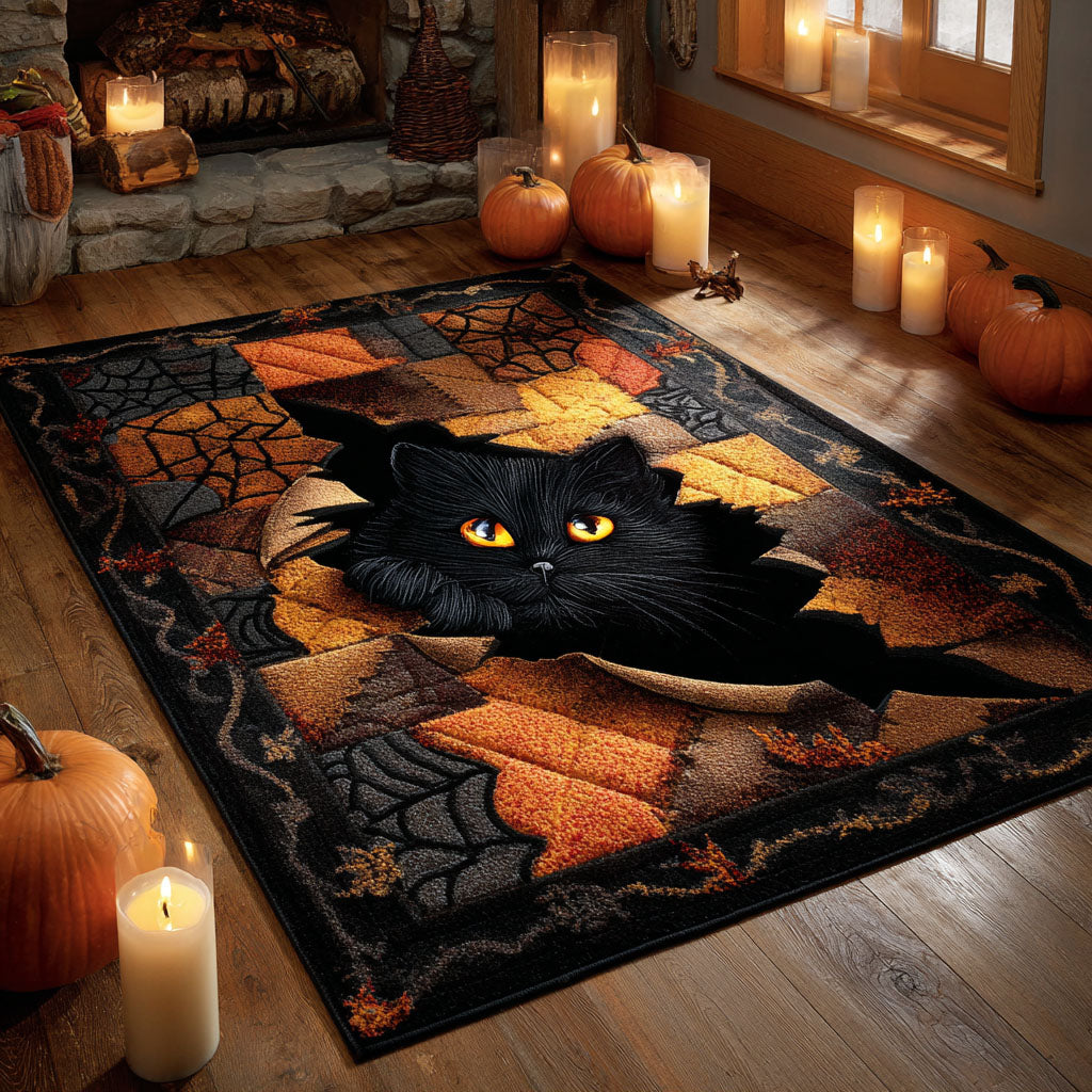 Lurking Cat Eyes Area Rug Dining Room Decor Unique Best Gifts For Cat Lovers