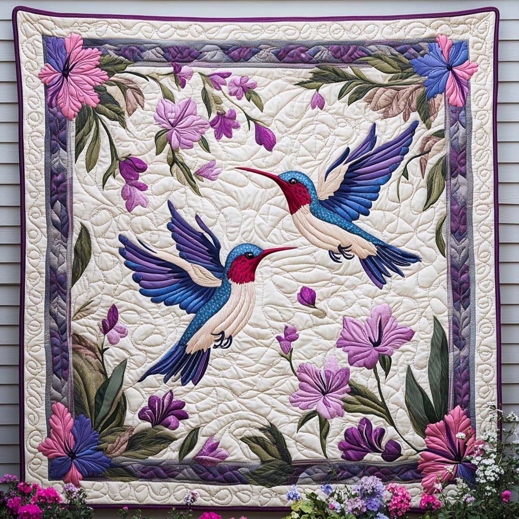 Lush Wingspan Quilted Blanket Christmas Holiday Hummingbird Birthday Gift Ideas