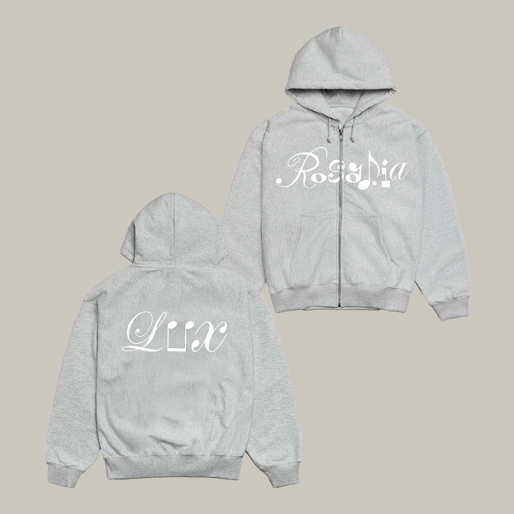 LUX Logo Zip Hoodie Rosalia Music Apparel Best Gift For Rosalia Lovers