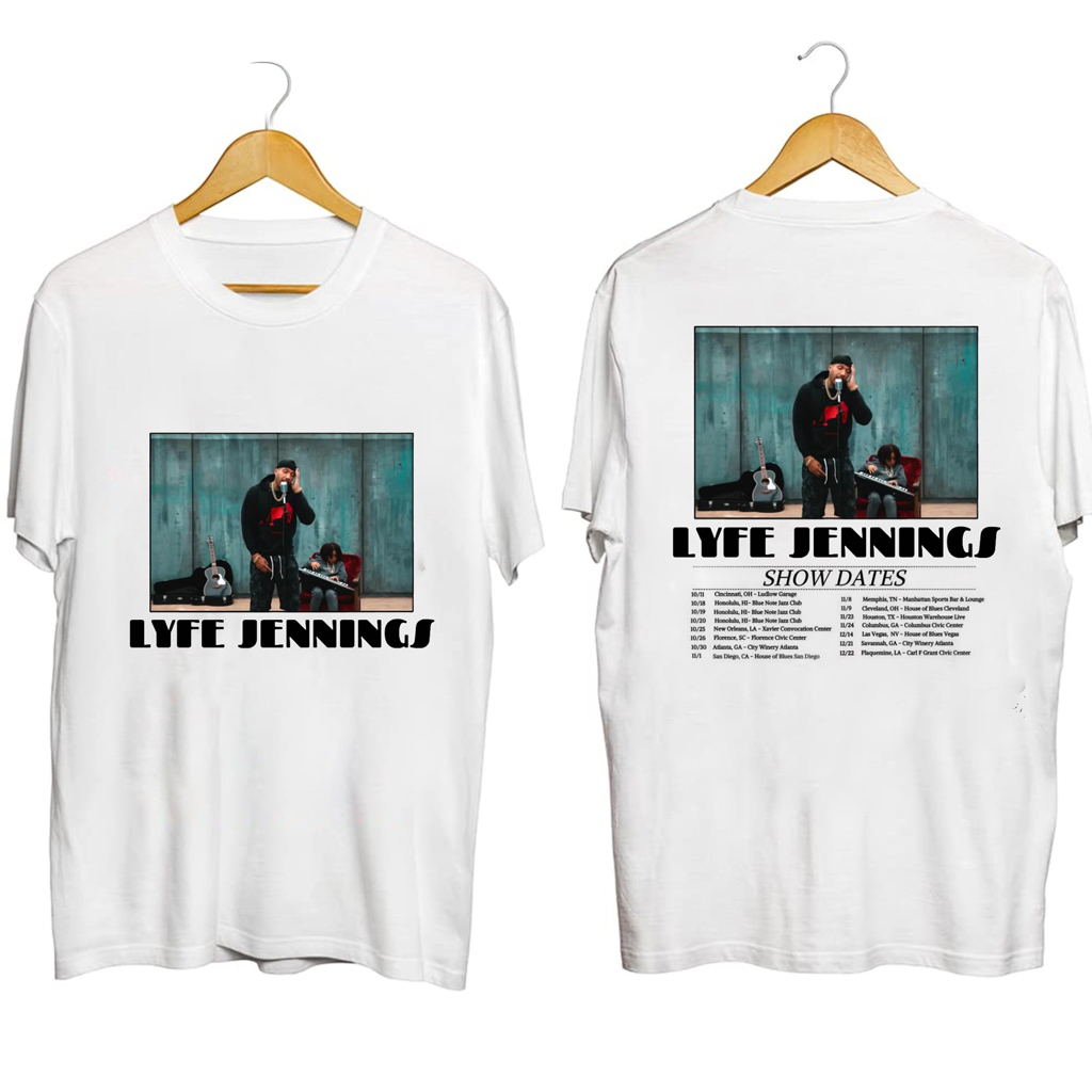 Lyfe Jennings Tour 2024 Shirt Lyfe Jennings Merch Birthday Gifts For Music Fans