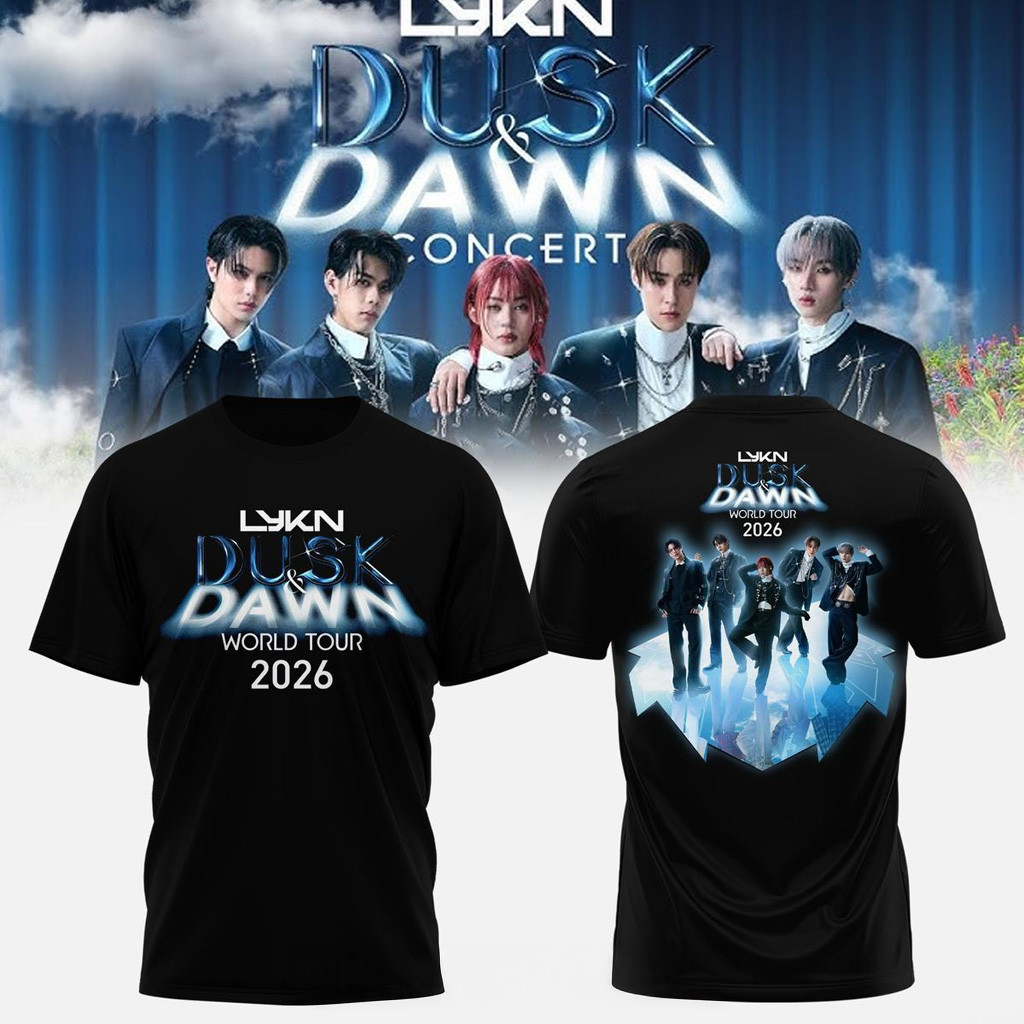 LYKN Dusk And Dawn World Tour 2026 T-Shirt LYKN Merch Birthday Gift For BFF