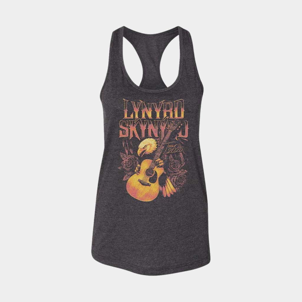 Lynyrd Skynyrd Merch Eagle Guitar Ladies Tank Best Gifts For Rock Band Fans